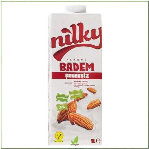 Nilky Vegan Şekersiz Badem Sütü 1 lt